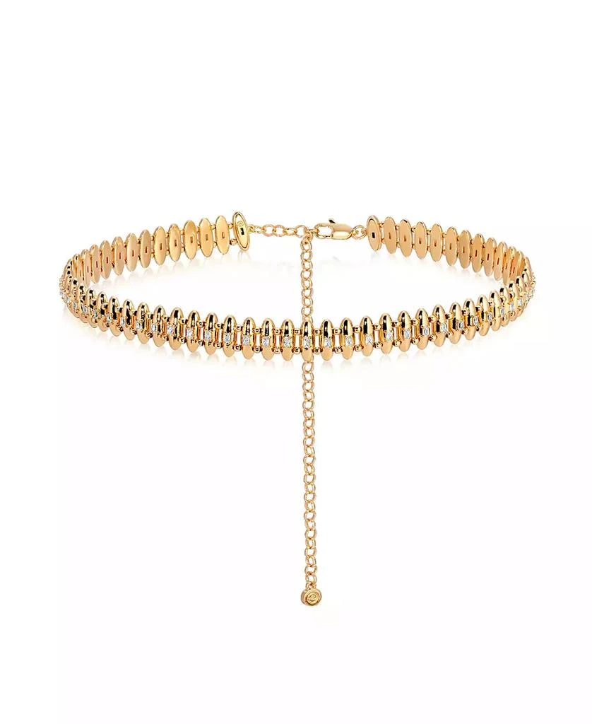 Ettika Jewelry Oval Dome Baguette Chain Necklace 1
