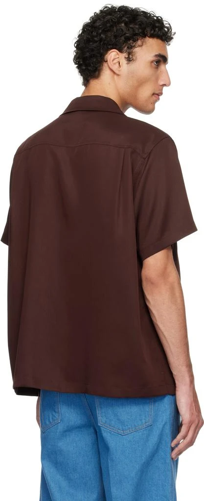 Recto Burgundy Camp Collar Western Club Shirt 3