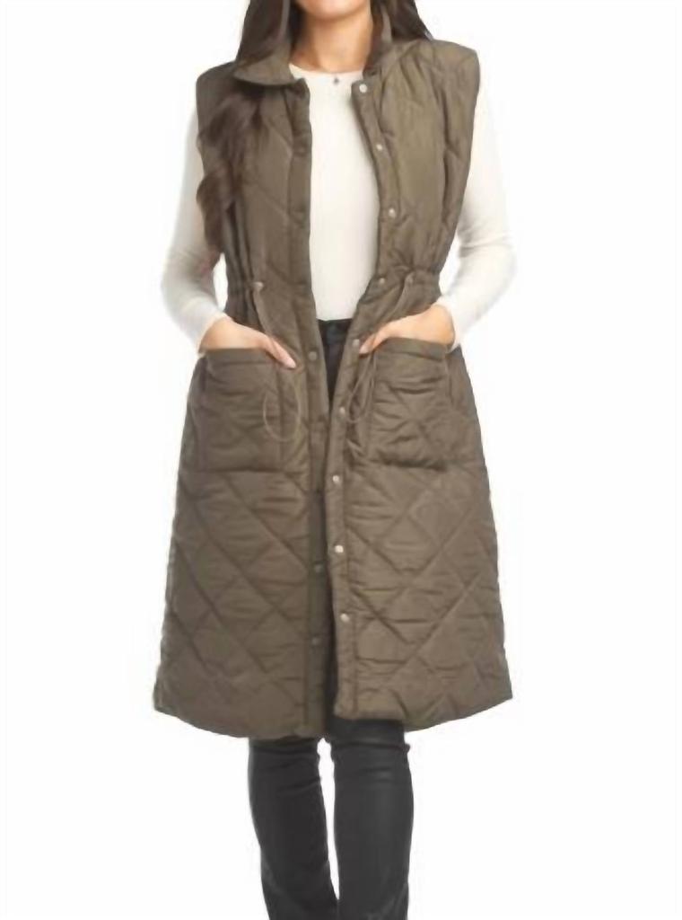 Papillon Papillon - Quilted Long Puffer Vest