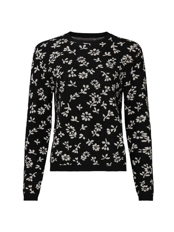 Sandy Liang Floral Merino Wool Sweater 4