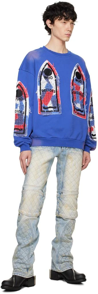 Who Decides War Blue Glory Sweatshirt 4