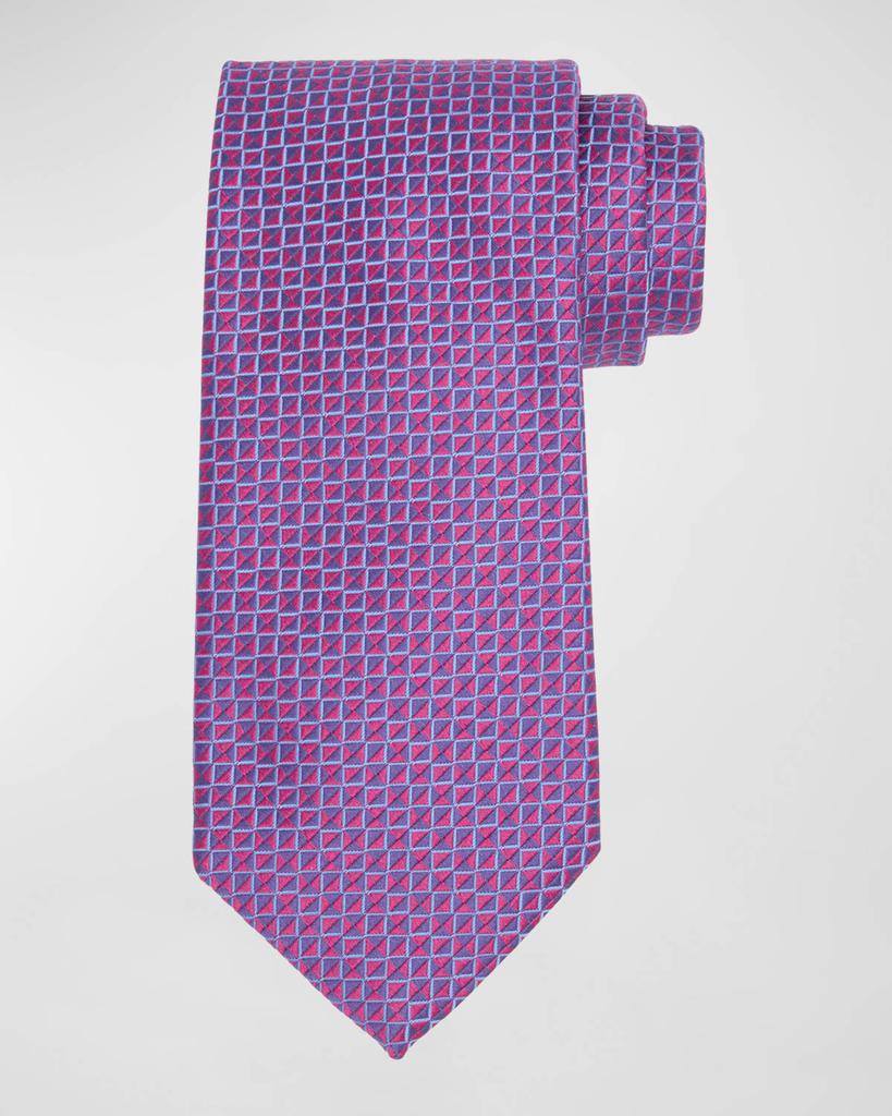 Charvet Men's Silk Micro-Geometric Tie