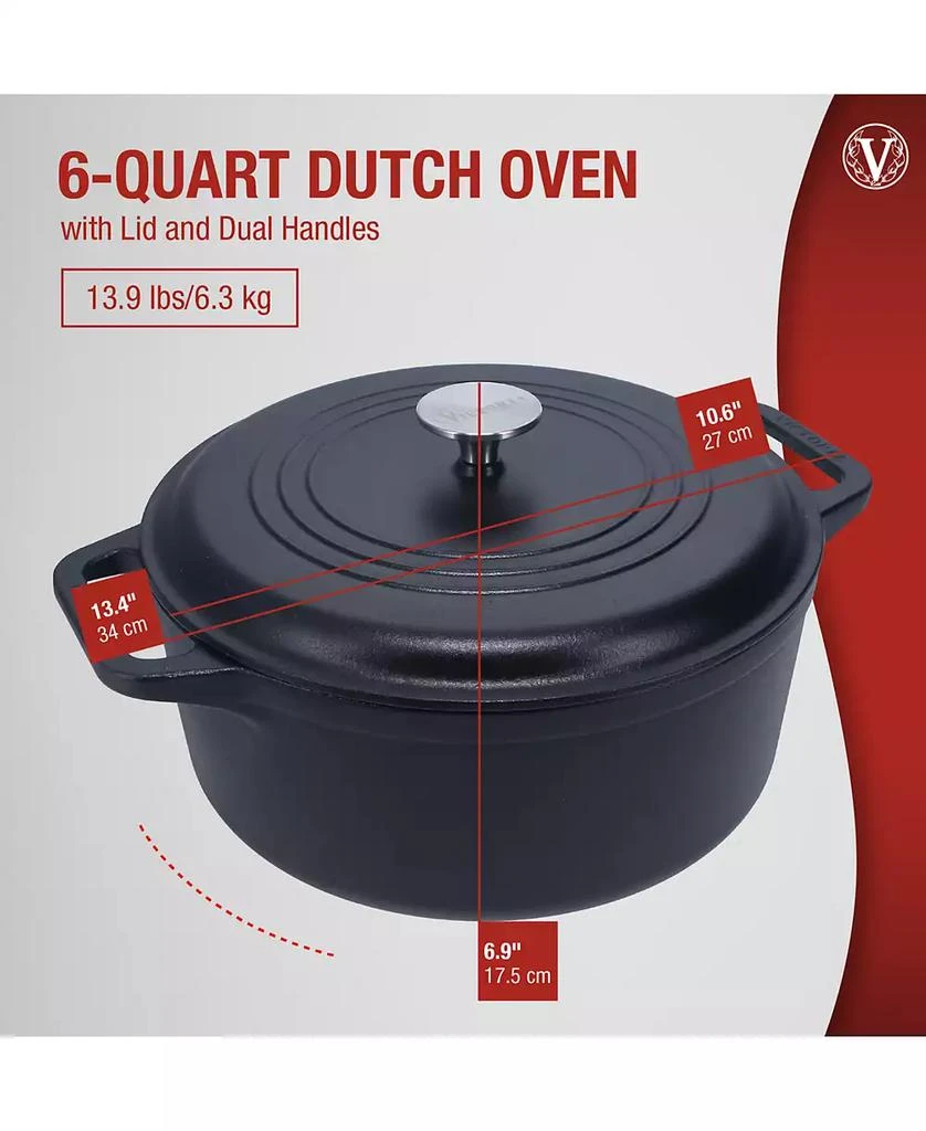Victoria 6Qt Dutch Oven - Seasoned 8
