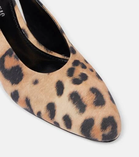 Paris Texas Lavinia 50 leopard-print suede pumps 5