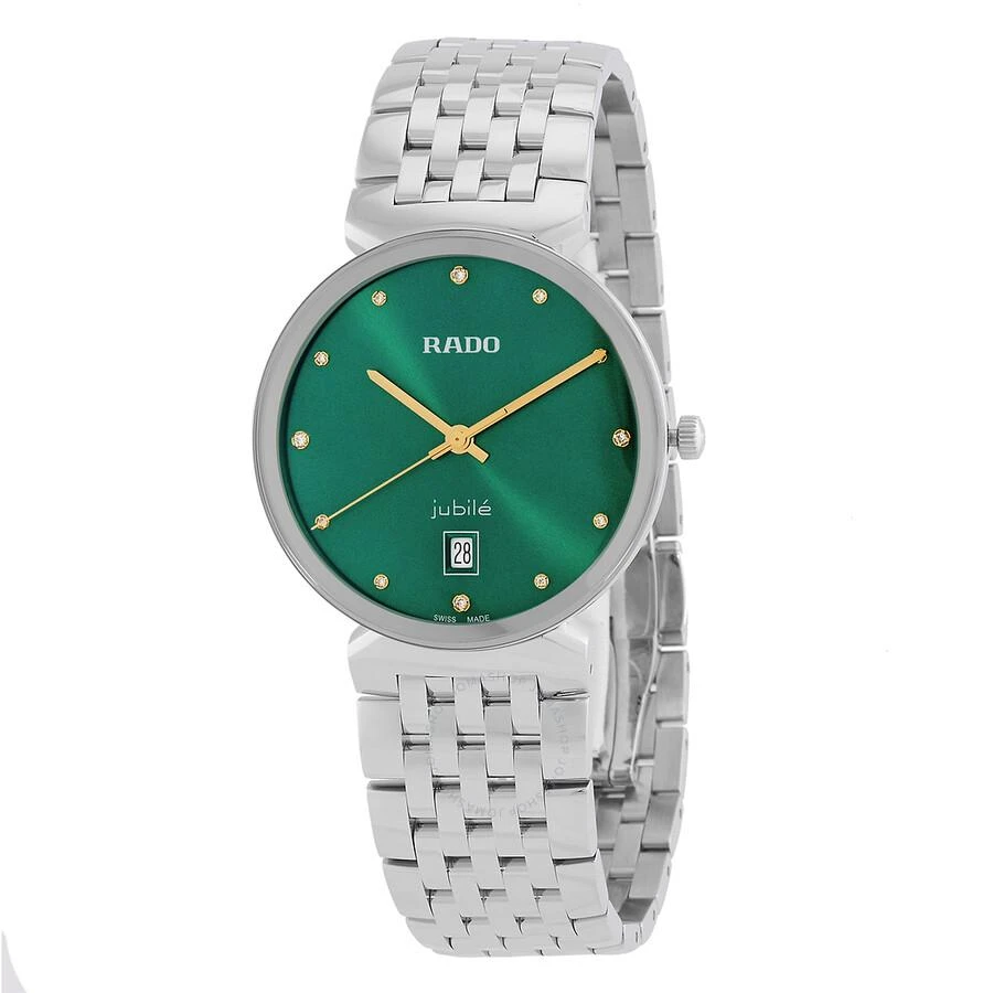 Rado Florence Diamonds Quartz Green Dial Unisex Watch R48912773 1