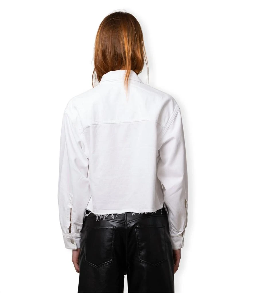 AGOLDE Nyx Denim Shirt In Flour 3
