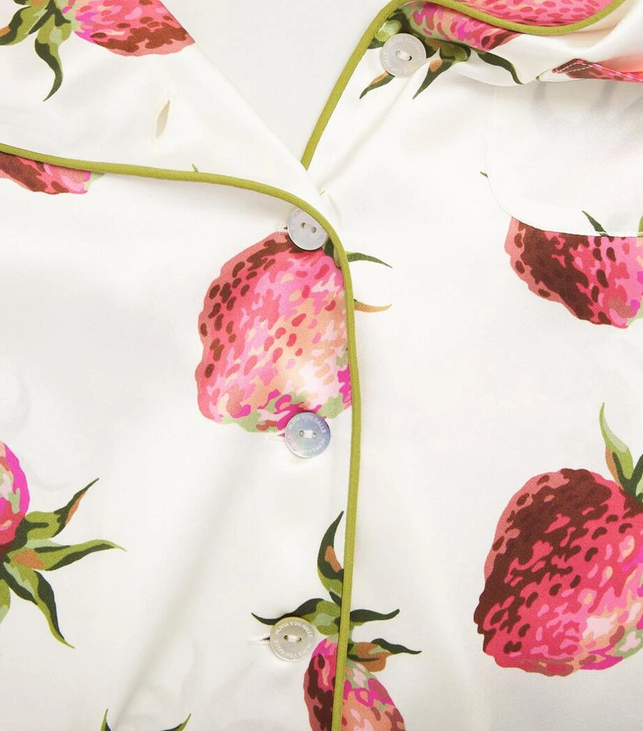 OLIVIA VON HALLE Silk Blythe Lila Pyjama Set 5