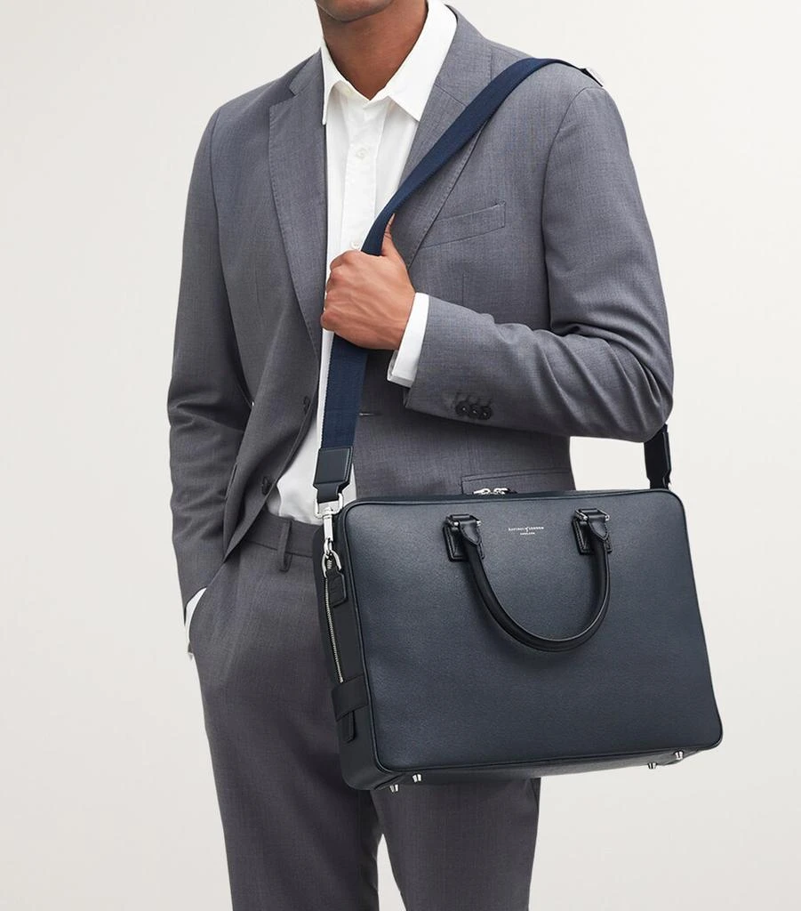 Aspinal of London Small Leather Mount Street Bag 6