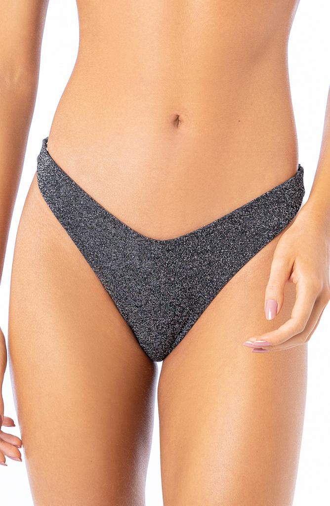 Maaji Splendour Metallic High Leg Bikini Bottoms