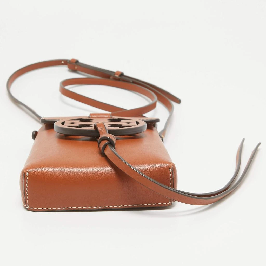 Tory Burch Tory Burch Brown Leather Miller Phone Crossbody Bag 7