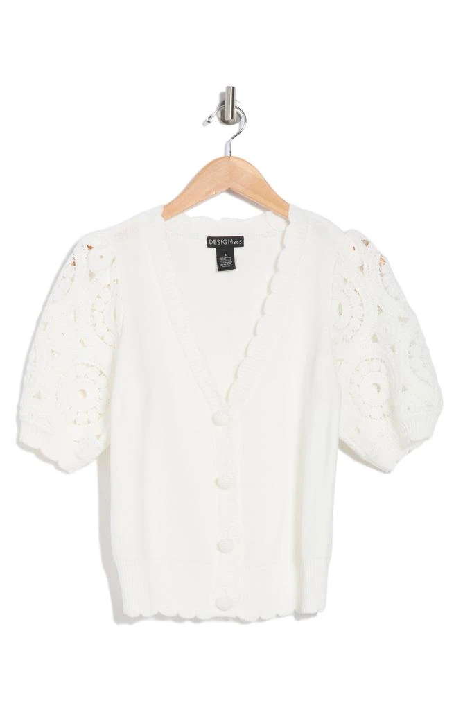Design History Short Sleeve Cardigan 3