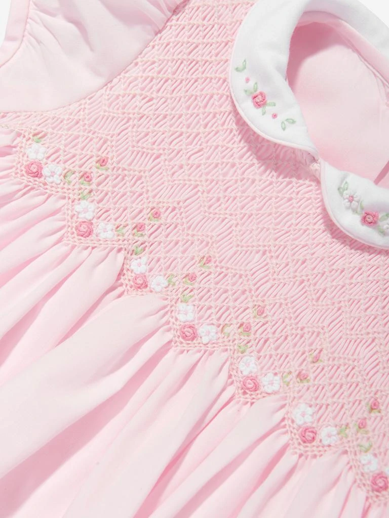 Sarah Louise Baby Girls Smocked Dress in Pink 3
