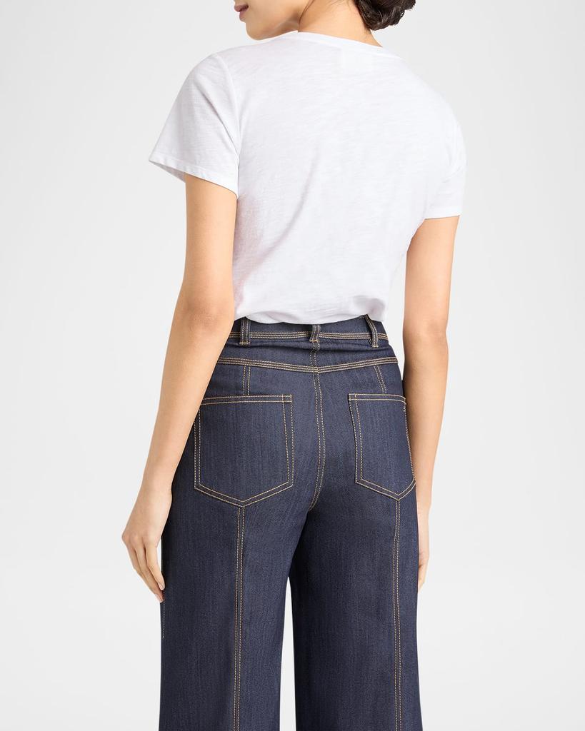 Cinq a Sept Western Amour Shrunken Crewneck Tee