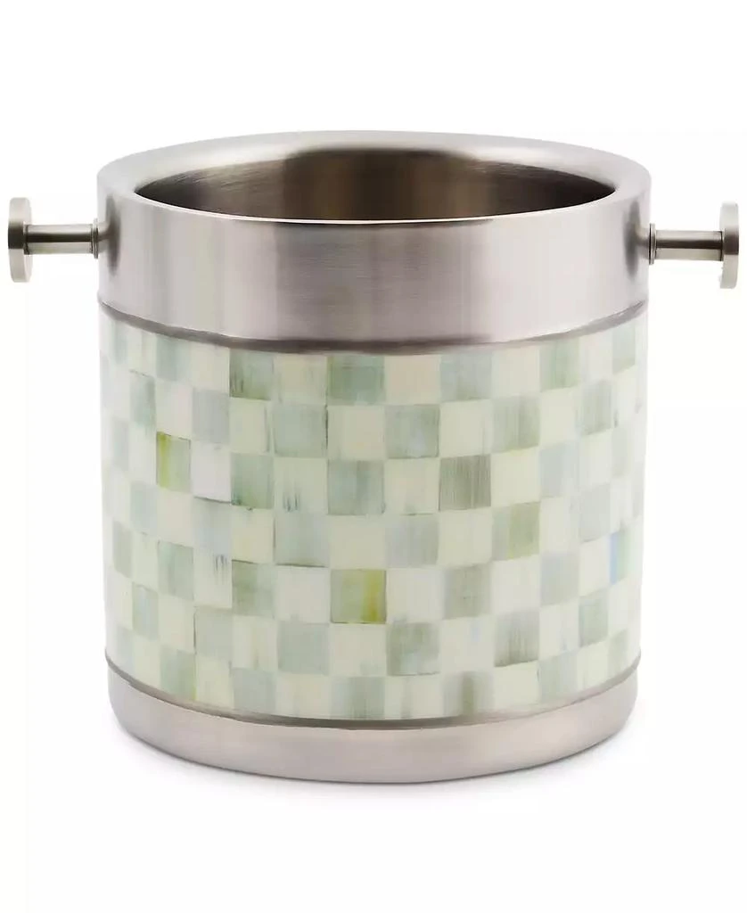 MacKenzie-Childs Sterling Check 3260 Ice Bucket 1