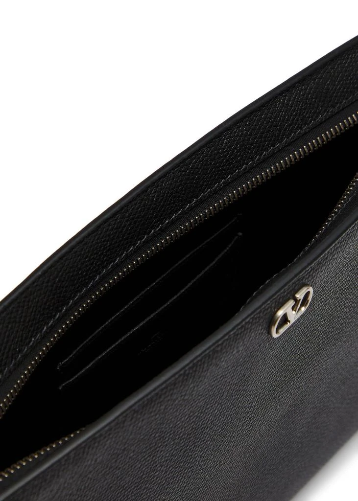 Valentino VLogo grained leather clutch 4