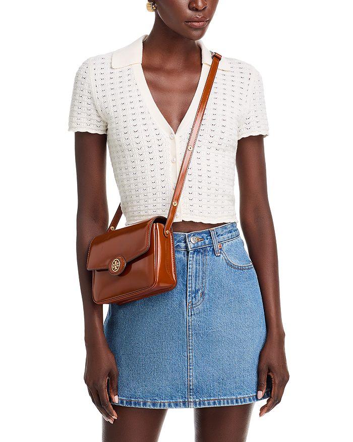 Tory Burch Robinson Spazzolato Leather Convertible Shoulder Bag