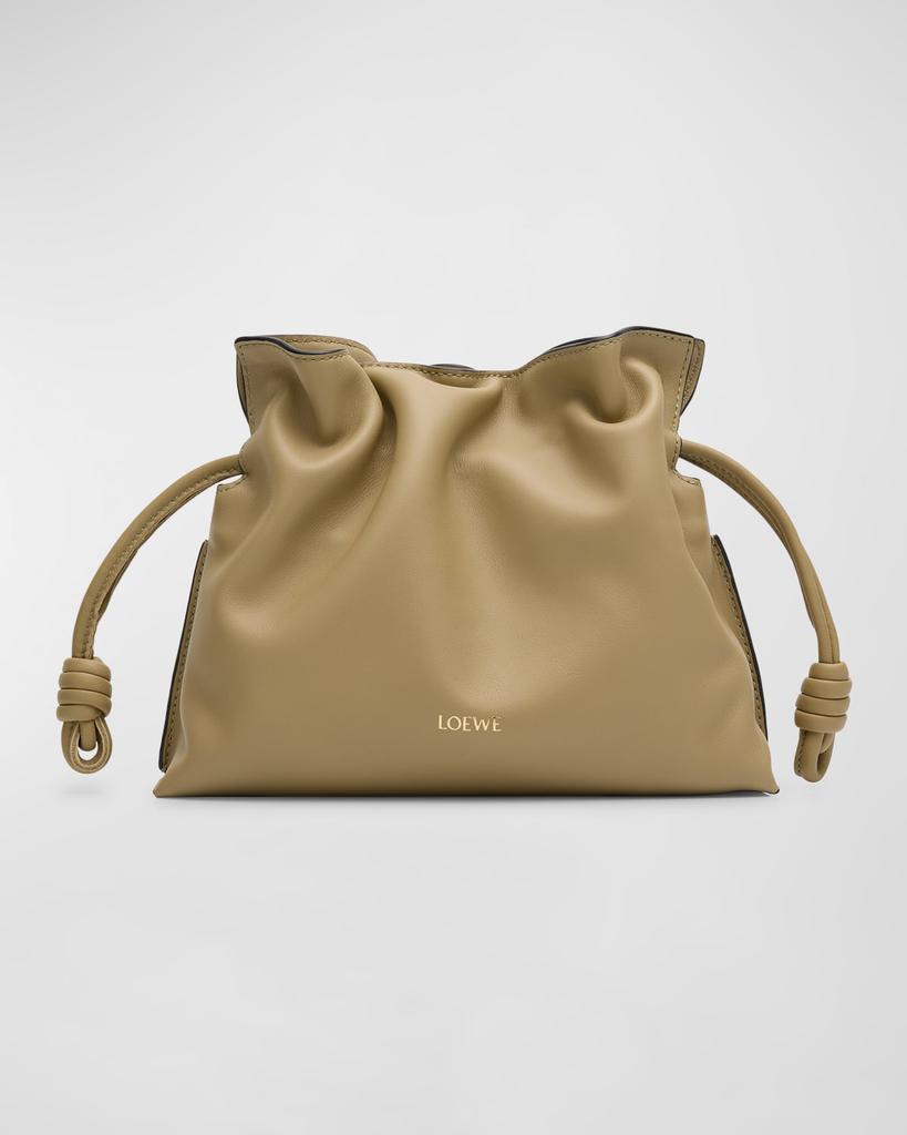 Loewe Flamenco Mini Clutch Bag in Napa Leather CLAY-GREEN