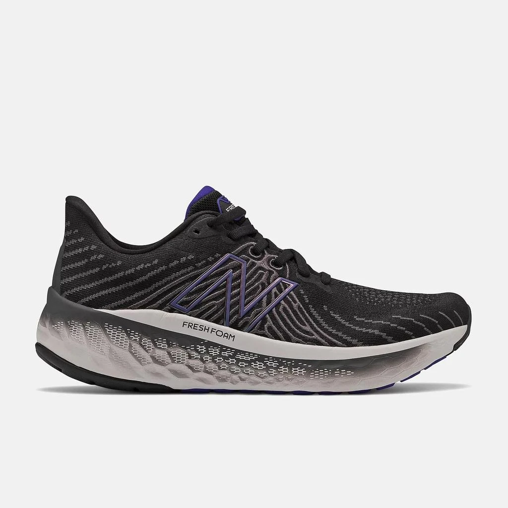 New Balance Men's Fresh Foam X Vongo V5 Running Shoes - 2E/wide Width In Black W/ Deep Violet 1