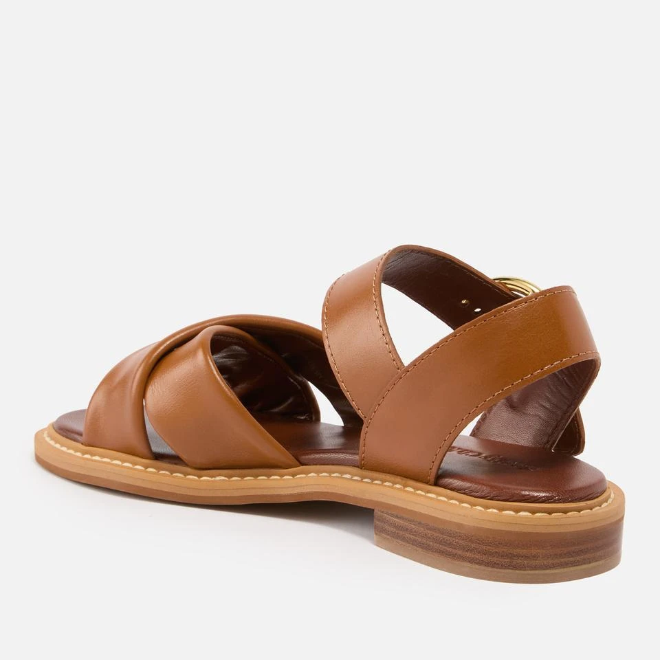 See by Chloé SEE BY CHLOÉ WOMEN'S LYNA LEATHER FLAT SANDALS 2