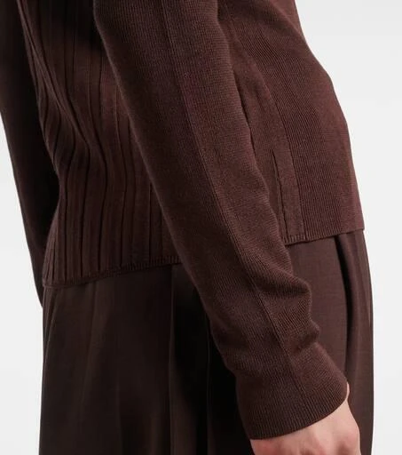 Joseph Ribbed-knit polo sweater 5