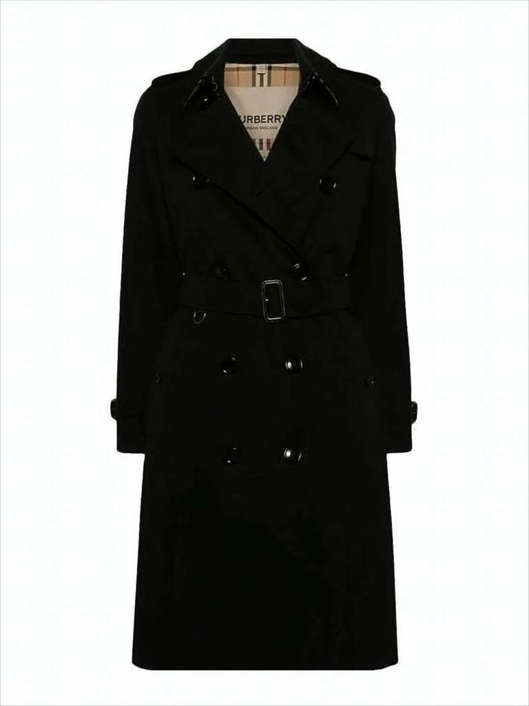 Burberry Double-Breasted Trench Coat with Belted Waist