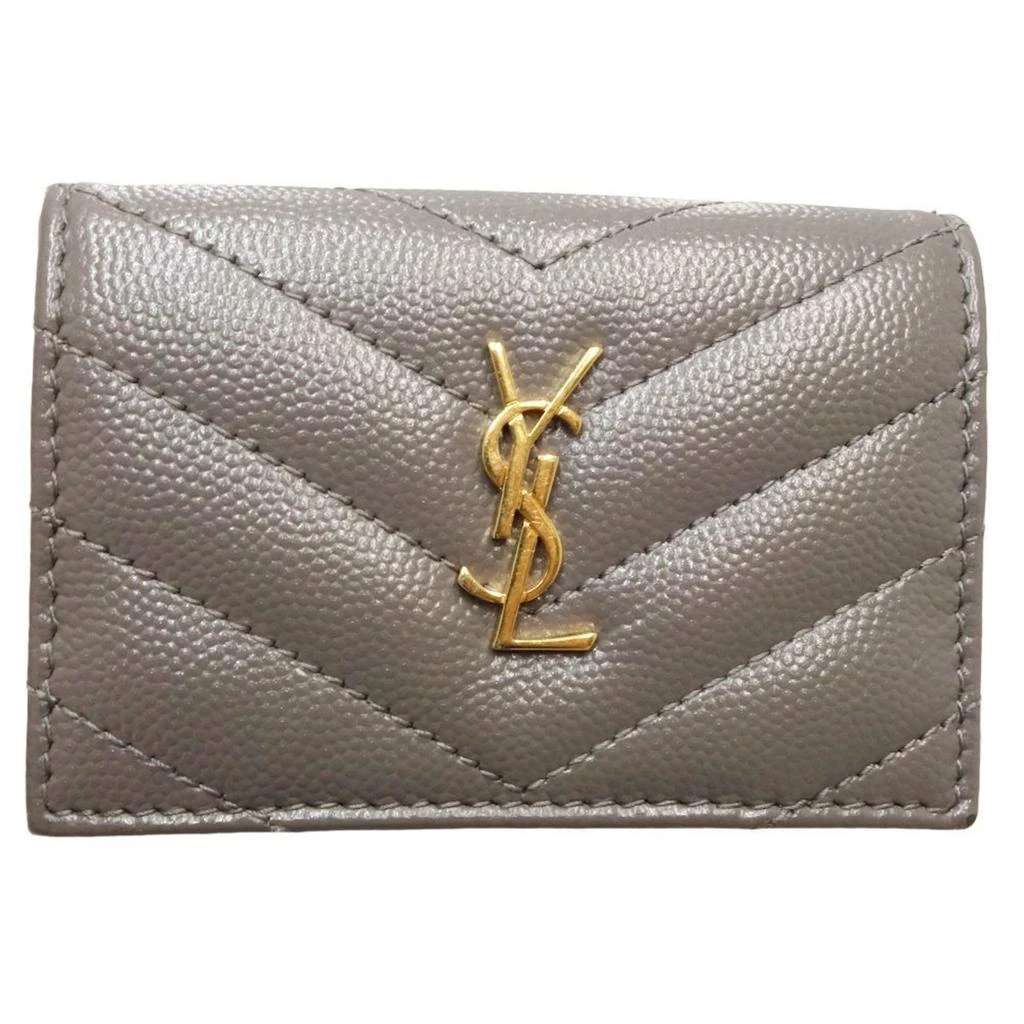Yves Saint Laurent Leather Wallet (Tri-Fold) (Pre-Owned) 2