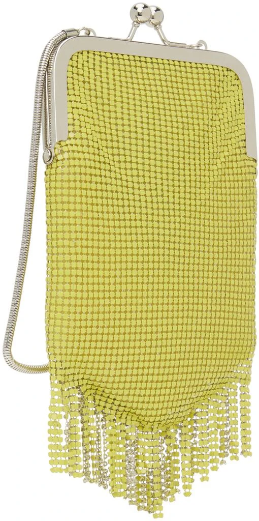 Anna Sui SSENSE Exclusive Yellow Chainmail Purse 3