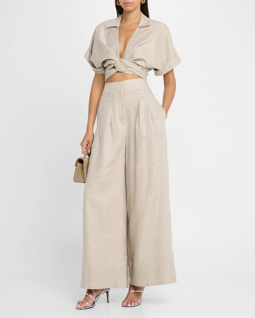 JBQ Logan 2.0 Embellished Wide-Leg Pants 2