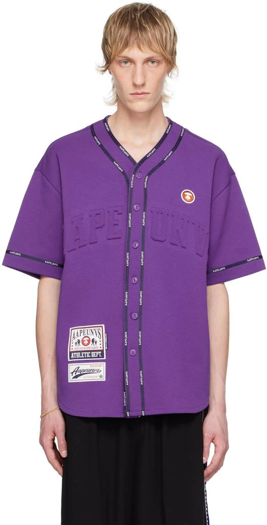 AAPE by A Bathing Ape Purple Patch Shirt 1