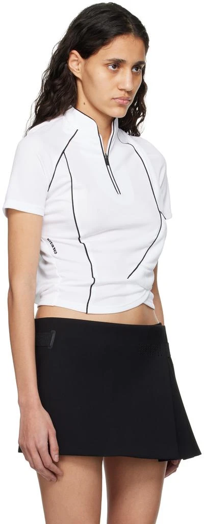 Hyein Seo White Twisted Track T-Shirt 2