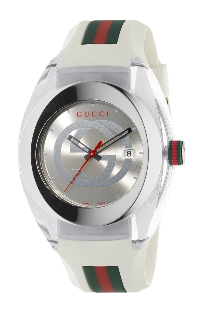 Gucci Unisex Sync Rubber Strap Sport Watch, 46mm 1