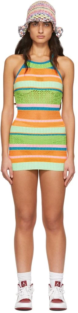 AGR Multicolor Nylon Mini Dress 1