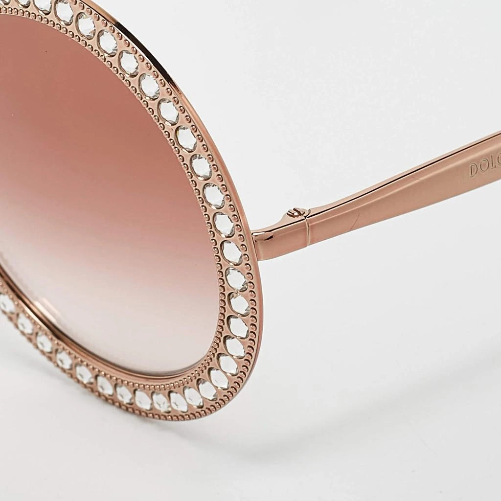Crystal Embellished Sunglasses - Rose Gold Fendi - Fendi First Crystal - Mask Sunglasses - Rose Gold  main image 4