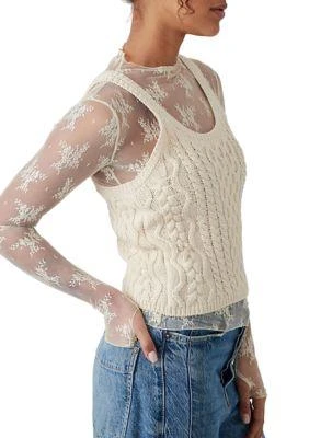 Free People People High Tide Cable Tank 3