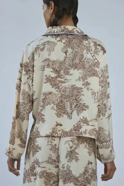 Out From Under Out From Under Satin Tie-Front PJ Top 3