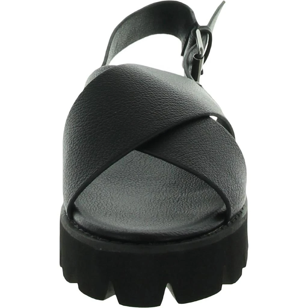 French Connection Rowan Womens Slingback Buckle Wedge Sandals 4