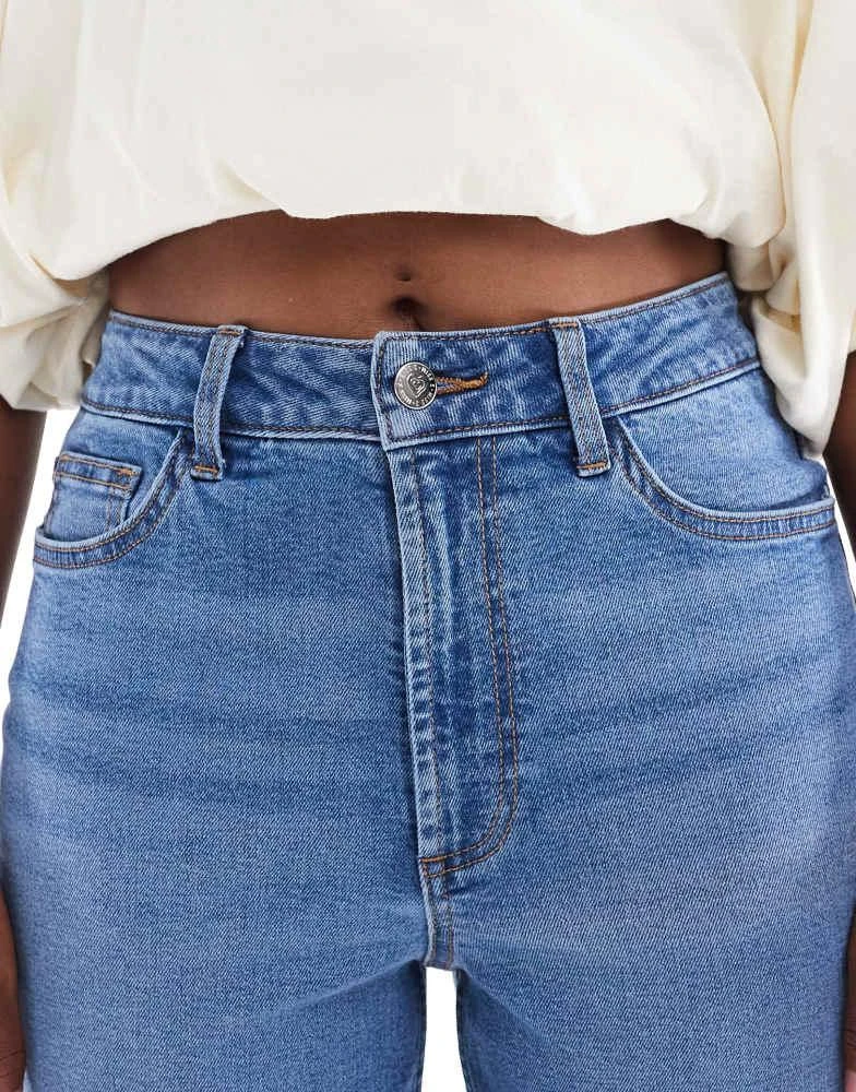 Miss Selfridge Miss Selfridge mom jean in mid blue wash 5