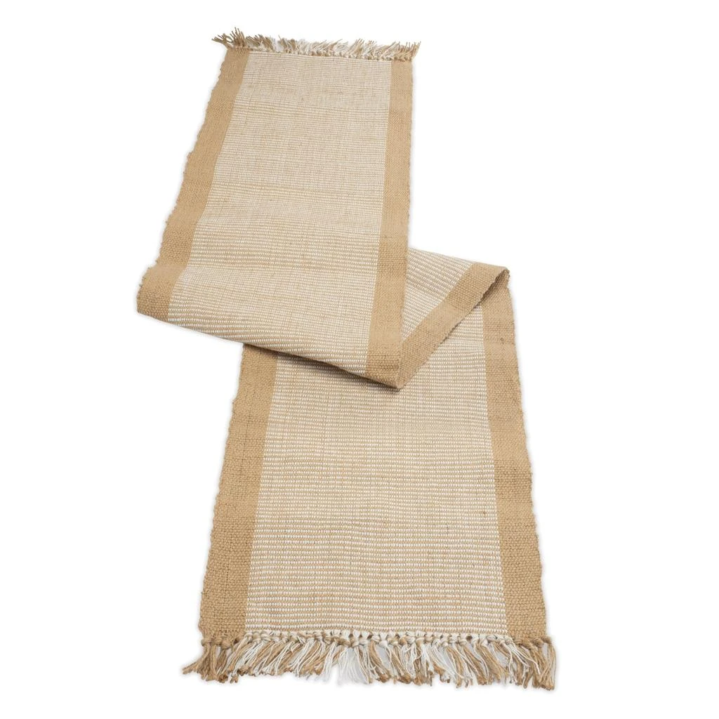 Hivvago Woven Jute Table Runner 79.5"L
