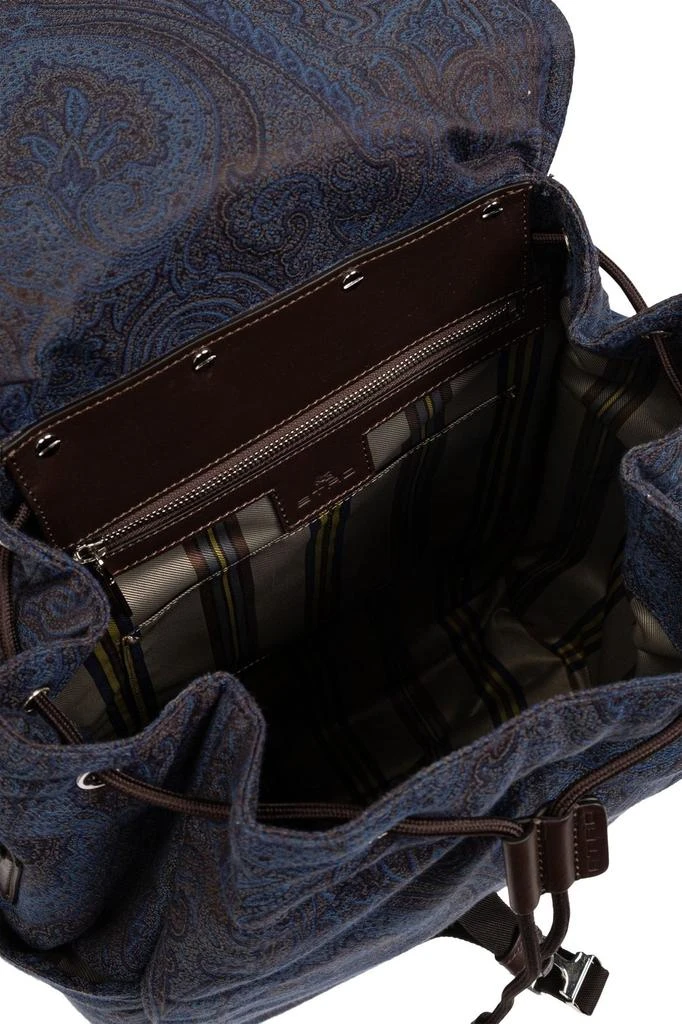 ETRO Etro Pegaso-Motif Drawstring Backpack Backpack 4