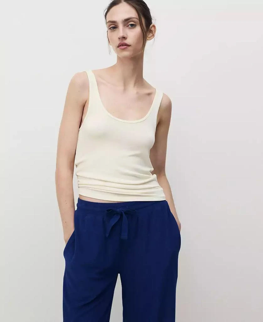 Mango Women's Terry Cotton Pants 3