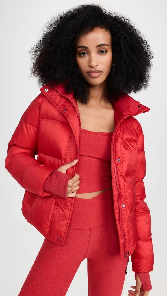 Beyond yoga Big Cozy Hooded Puffer Jacket 1