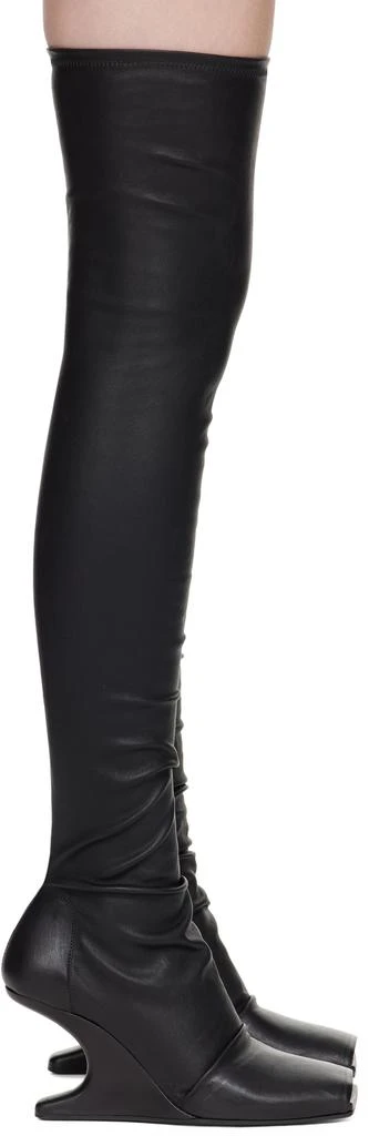 Rick Owens Black Hollywood Cantilever Sock 8 Boots 1