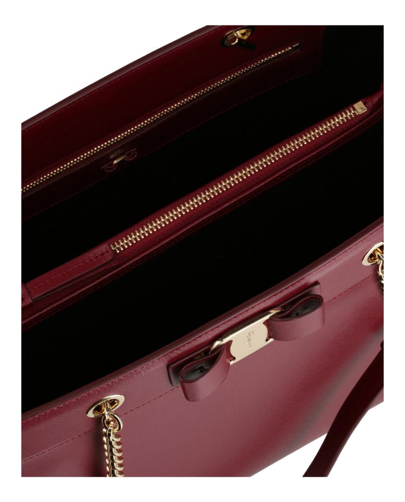 Salvatore Ferragamo Vara Bow Smooth Leather Tote - Tote Bags