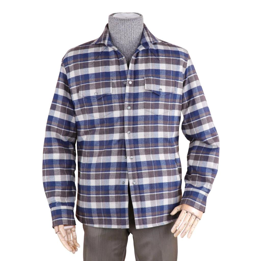 Fedeli Fedeli - Men's Dylan Giacca Quilted Flannel Shirt Jacket