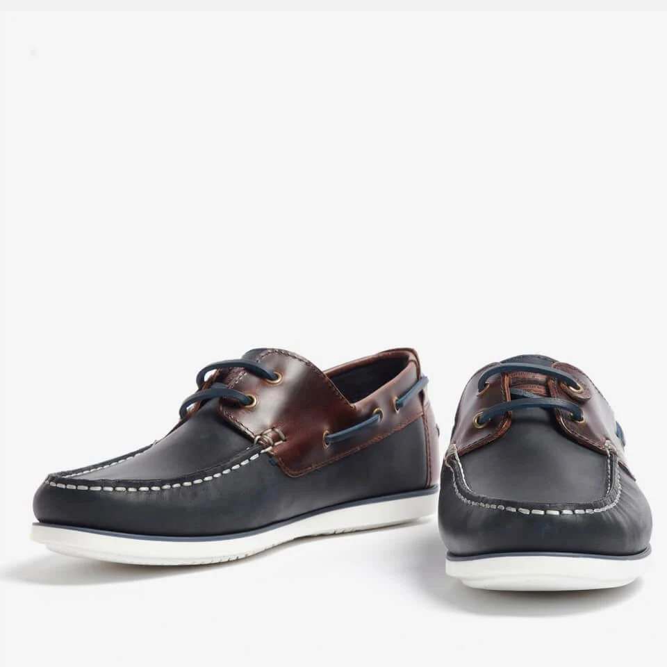 Barbour BARBOUR MEN'S WAKE LEATHER BOAT SHOES 3