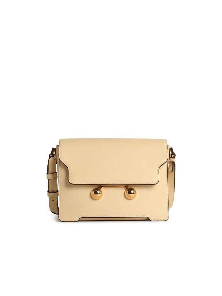 Marni Marni 'New Trunk' Ivory Leather Crossbody Bag 1