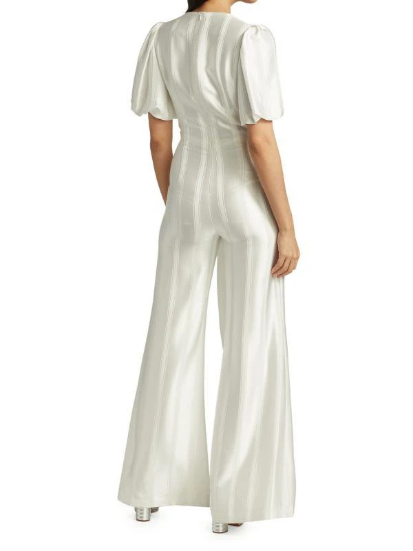 Galvan Eden Tie-Waist Wide-Leg Jumpsuit 2