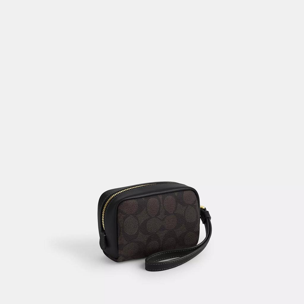 Coach Pouch Wristlet In Signature Canvas