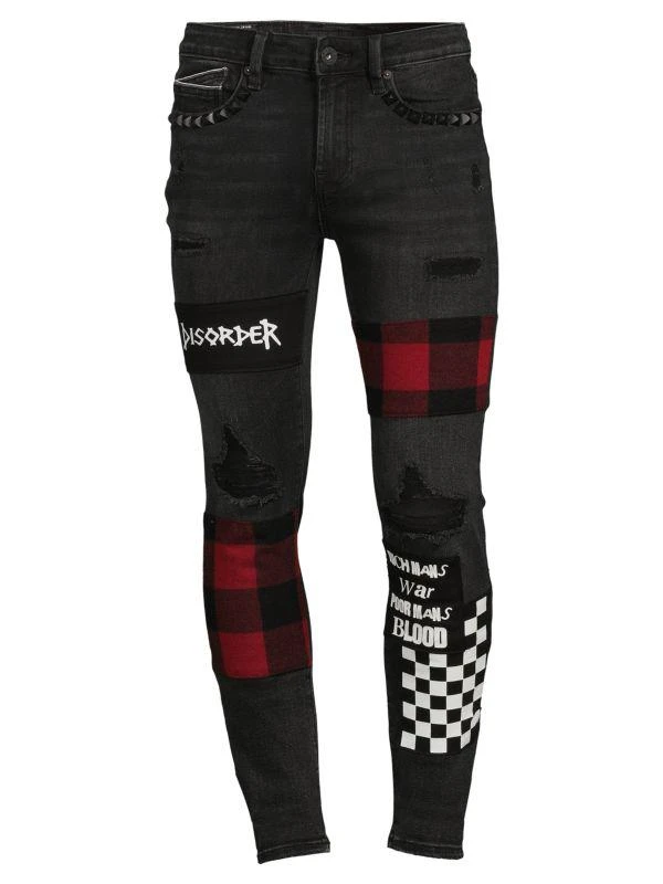 Cult Of Individuality Punk Ripped Super Skinny Jeans 3