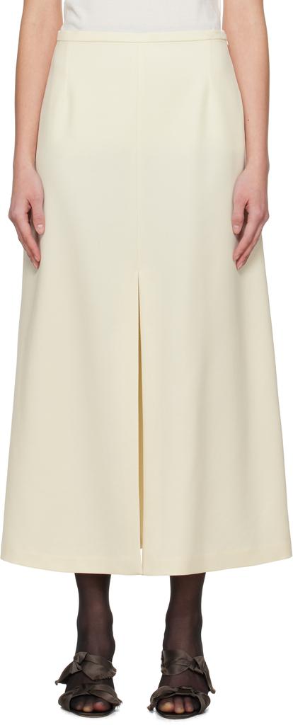 La Collection Off-White Donna Midi Skirt